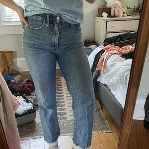 Madewell Slim Wide-Leg Crop Jeans